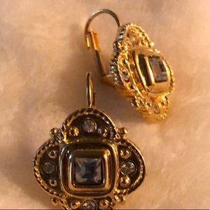 Gold tone earrings